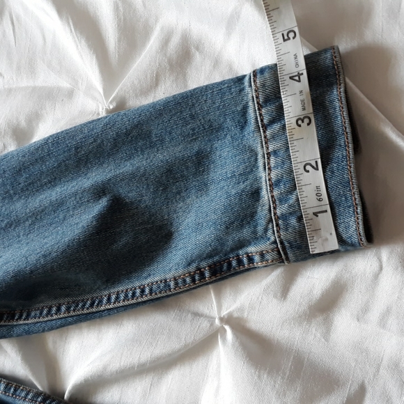 NWT Old Navy Size Small Tan Blue Denim Jean Jacket - Picture 11 of 13